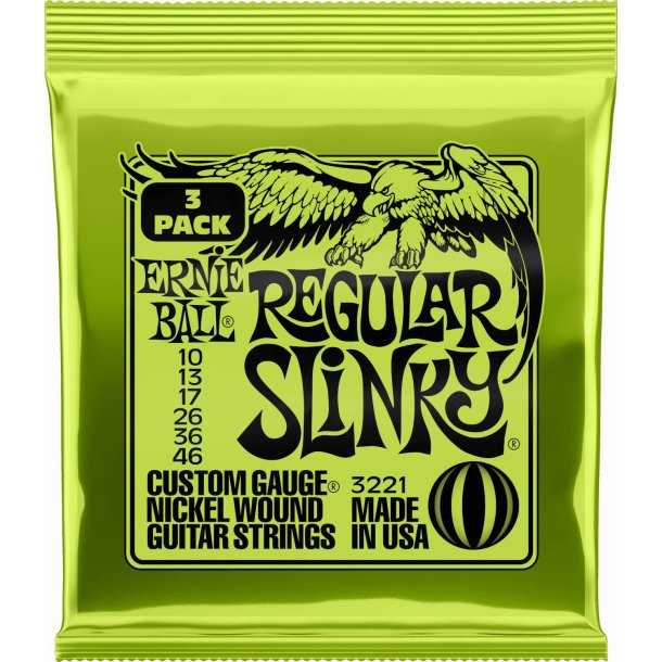 Ernie Ball 3221 10-46 Regular Slinky 3-pak