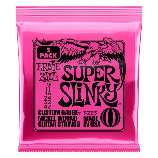 Ernie Ball 3223 09-42 Super Slinky 3-pak