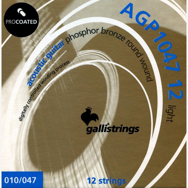 Gallistrings AGP1047-12 Coated Phosphor Bronze 10-47