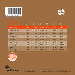Gallistrings AGP1047 Coated Phosphor Bronze 10-47