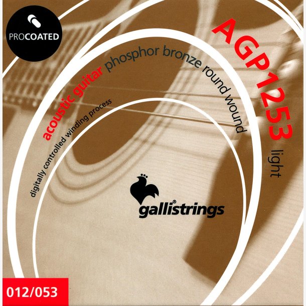 Gallistrings AGP1253 Coated Phosphor Bronze 12-53