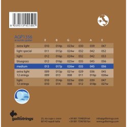 Gallistrings AGP1356 Coated Phosphor Bronze 13-56
