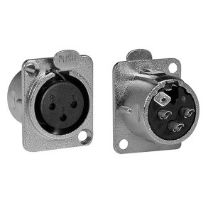 Audiocon XLR3FDL Metal Chassis XLR Connector, hun